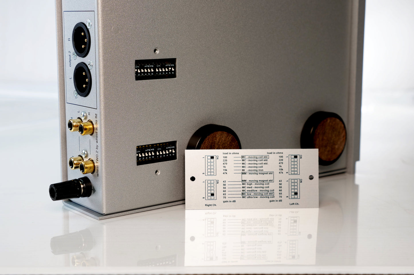 DIP switch settings for the whestTWO.2 Discrete